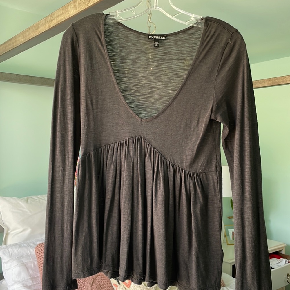 Gray blouse